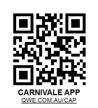 QR code for the download page for Port Douglas Carnivale 2012 mobile website.