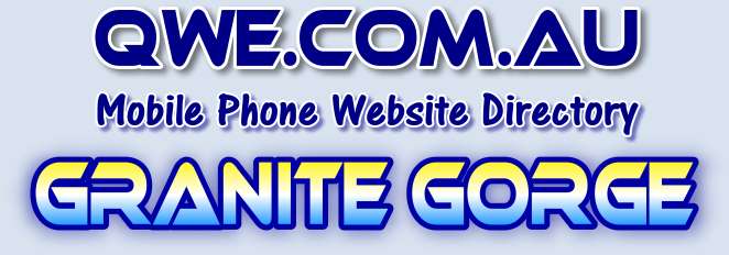 Granite Gorge Banner Granite Gorge Banner